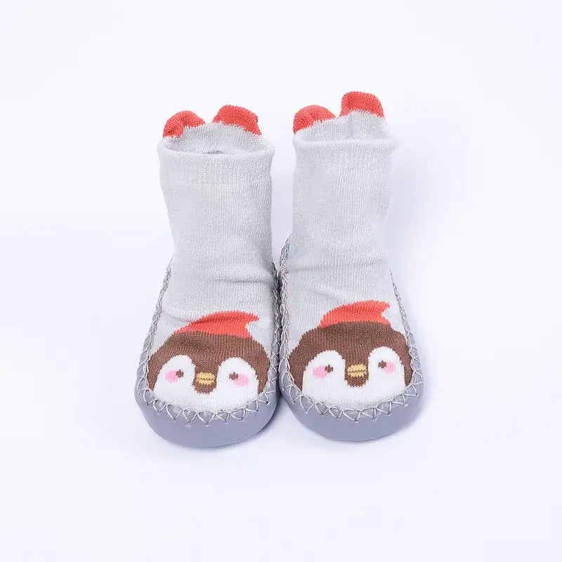 Winter Warm Baby Girls Boy Socks Kids Toddler Baby Boys Cartoon Animal Thick Warm Anti-Slip Socks Slippers Soft Shoe Socks