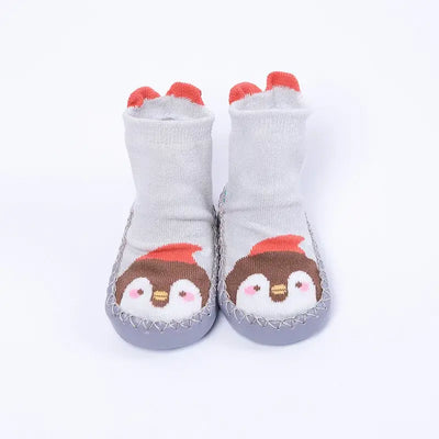 Winter Warm Baby Girls Boy Socks Kids Toddler Baby Boys Cartoon Animal Thick Warm Anti-Slip Socks Slippers Soft Shoe Socks