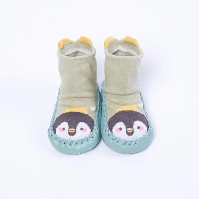 Winter Warm Baby Girls Boy Socks Kids Toddler Baby Boys Cartoon Animal Thick Warm Anti-Slip Socks Slippers Soft Shoe Socks