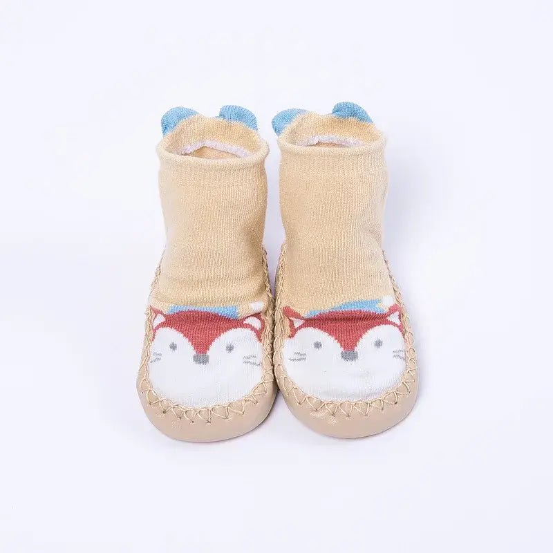 Winter Warm Baby Girls Boy Socks Kids Toddler Baby Boys Cartoon Animal Thick Warm Anti-Slip Socks Slippers Soft Shoe Socks