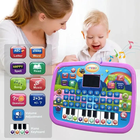 Educational Learning Machine Toy Early Educational Electronic Toy Kids Tablet Multifunctional Learning Toy Study Game Machine
