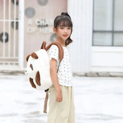 New Panda Backpack Furry Cute Cartoon Kindergarten Schoolbag Kid Clothing Matching Bag Sweet Cute Street-Photography All-match