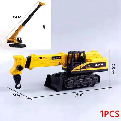 Excavator Crane Construction Party Cake Topper Vehicle Tractor Cake Topper Birthday Kid Babyshower Cake Decor Boy Birthday Party